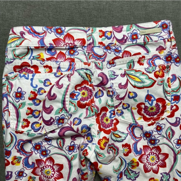 Anthropologie Pilcro and the Letterpress Floral Print Mid Rise Skinny Jeans - Picture 5 of 10